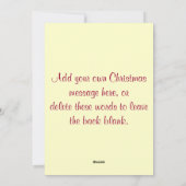 Italien Karte Weihnachtskarte (Rückseite)