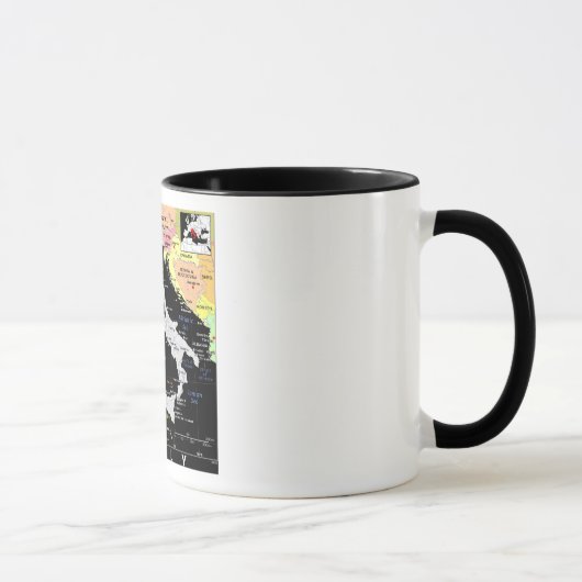 Italien-Karten-Tasse Tasse (Rechts)