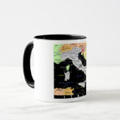 Italien-Karten-Tasse Tasse (Vorderseite Links)