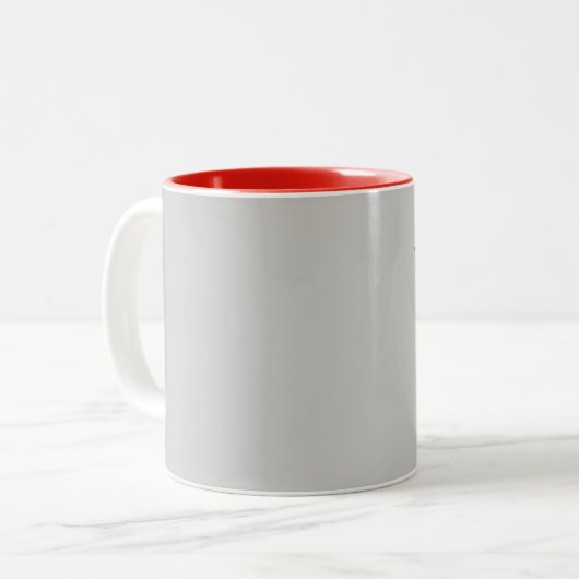 Italien-Karten-Tasse Zweifarbige Tasse (Vorderseite Links)