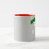 Italien-Karten-Tasse Zweifarbige Tasse (Mittel)