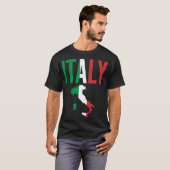 Italien-Karten-Text-T - Shirt (Vorne ganz)