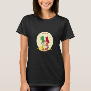 Italien Katzen Pommes T-Shirt
