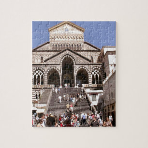 Italien, Kirche auf der Amalfi-Küste Puzzle
