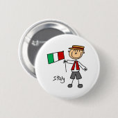 Italien-Knopf Button (Vorne & Hinten)
