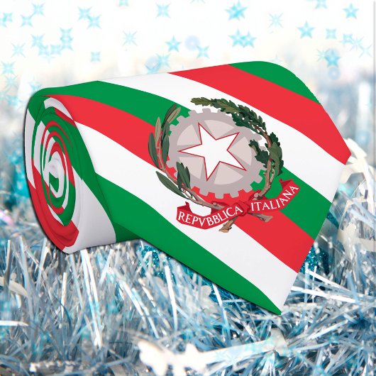 Italien - Krawatte, Mode - Italienisches Flaggenge Krawatte