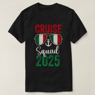 Italien Kreuzfahrt Gruppe 2025 Sommerurlaub Überei T-Shirt