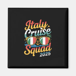 Italien Kreuzfahrt Team 2025 Sommerferien passende Magnet