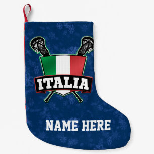 Italien Lacrosse Flag Weihnachtsfeiertag Strumpf Kleiner Weihnachtsstrumpf