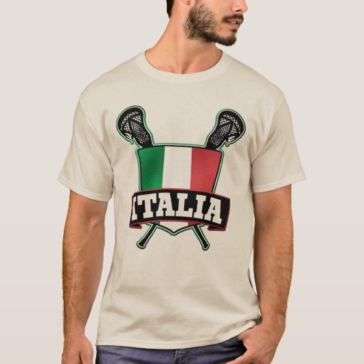 Italien Lacrosse T-Shirt (Vorderseite)
