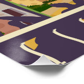 Italien, Lady on Ferien, Riviera Küstenposter Poster (Ecke)