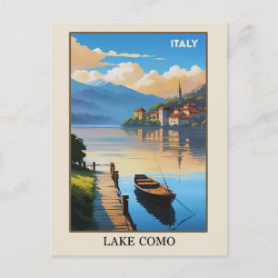 Italien Lake Como Vintage Reise Postkarte