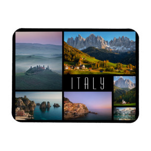 Italien Landschaften Reise Foto Collage Magnet