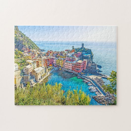 Italien landschaftlicher Becken-Ligurien-Sommer Puzzle (Horizontal)
