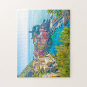 Italien landschaftlicher Becken-Ligurien-Sommer Puzzle (Vertikal)