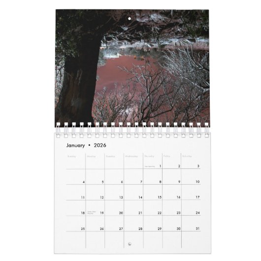 Italien-Landschaftsjahreszeiten Kalender (Jan 2026)