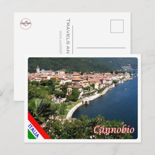 Italien - Langensee - Cannobio - Postkarte (Vorne/Hinten)