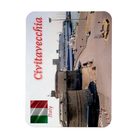 Italien - Latium - Civitavecchia - Magnet (Vertikal)