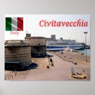 Italien - Latium - Civitavecchia - Poster