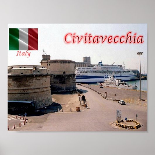 Italien - Latium - Civitavecchia - Poster (Vorne)