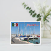 Italien - Latium - Fiumicino - Hafen - Postkarte (Stehend Vorderseite)