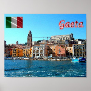 Italien - Latium - Gaeta Medioevale - Meeresblick Poster