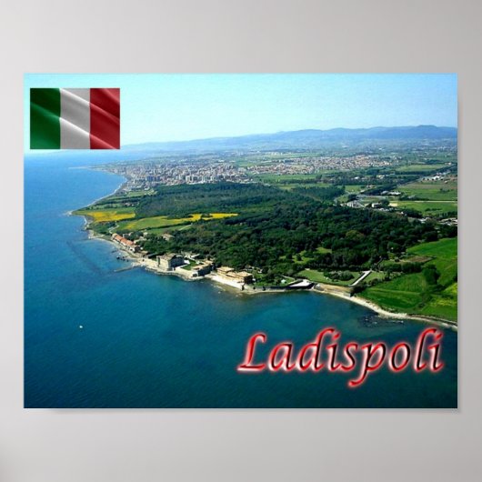 Italien - Latium - Ladispoli - Poster (Vorne)