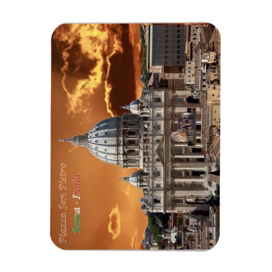 Italien - Latium - Rom - Petersdom - Magnet (Vertikal)