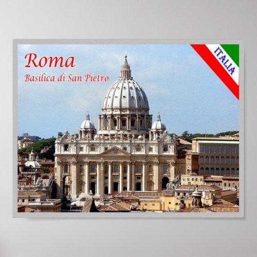 Italien - Latium - Rom - Petersdom - Poster (Vorne)