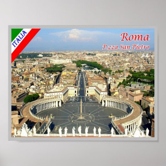 Italien - Latium - Rom - Petersplatz - Poster (Vorne)