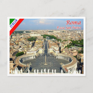 Italien - Latium - Rom - Petersplatz - Postkarte