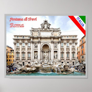 Italien - Latium - Rom - Trevi-Brunnen - Poster
