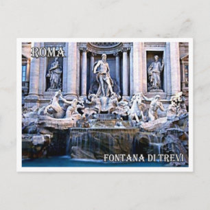 Italien - Latium - Rom - Trevi-Brunnen - Postkarte