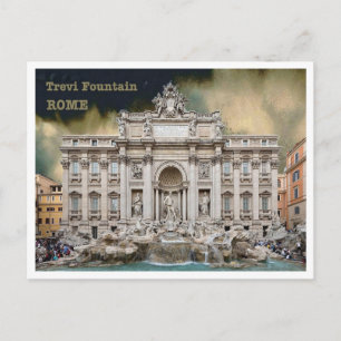 Italien - Latium - Rom - Trevi-Brunnen - Postkarte