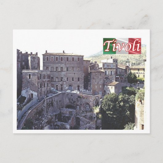 Italien - Latium - Tivoli - Altstadt - Postkarte (Vorderseite)