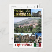 Italien - Latium - Tivoli - I Liebe - Postkarte (Vorne/Hinten)