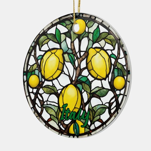 Italien Lemon Tree Keramik Ornament (Links)