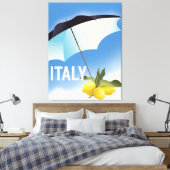 Italien Lemons Vintages Reiseplakat Leinwanddruck (Insitu (Schlafzimmer))