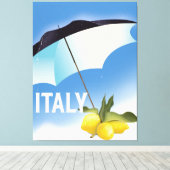Italien Lemons Vintages Reiseplakat Leinwanddruck (Insitu (Holzboden))