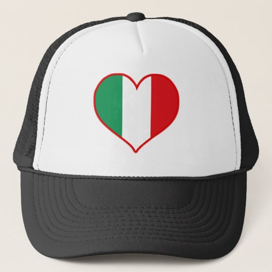 Italien Liebe Truckerkappe (Vorderseite)
