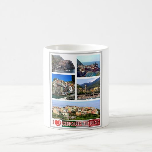 Italien - Ligurien - Cinque Terre - I Liebe - Kaffeetasse (Mittel)