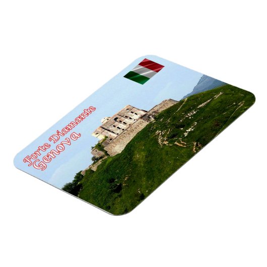 Italien - Ligurien - Genua - Forte Diamante - Magnet (Linke Seite)