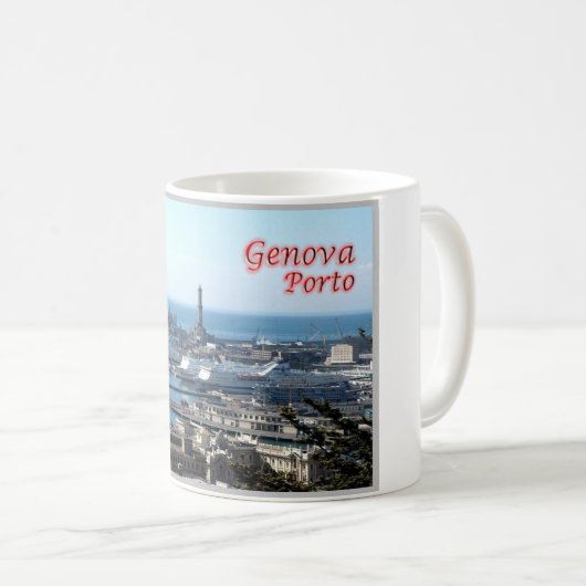 Italien - Ligurien - Genua - Hafen - Kaffeetasse (VorderseiteRechts)