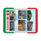 Italien - Ligurien - Genua - I Liebe - Magnet (Horizontal)