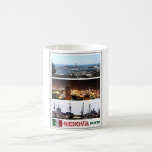 Italien - Ligurien - Genua - Mosaik - Hafen - Kaffeetasse