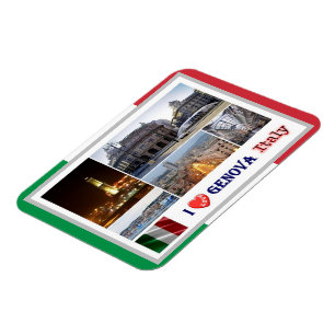 Italien - Ligurien - Genua - Mosaik - Magnet