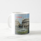 Italien - Ligurien - Genua - Piazza Ferrari - Kaffeetasse (Vorderseite Links)