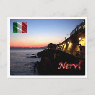 Italien - Ligurien - Nervi - Passeggiata a Mare - Postkarte