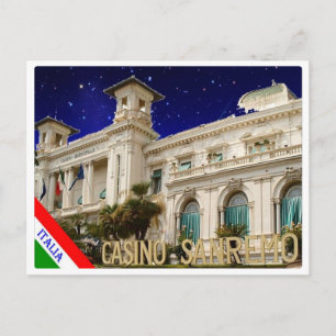Italien - Ligurien - Sanremo - Casinò - Postkarte