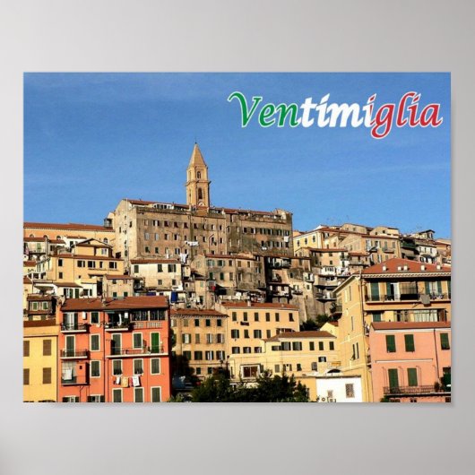 Italien - Ligurien - Ventimiglia - Poster (Vorne)